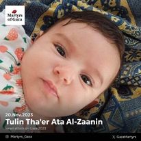 تولين ثائر عطا الزعانين Tulin Thaer Ata alZaanin